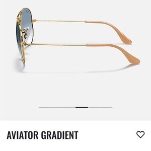 Ray-Ban Aviator Gradient. Light Blue